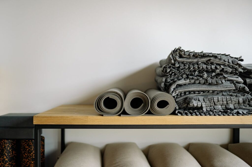 pexels-photo-8437013 Still Life Photography of Rolled Yoga Mats